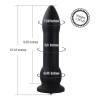 10.4'' Bullet Anal Black Dildo | KlicLok Dildo