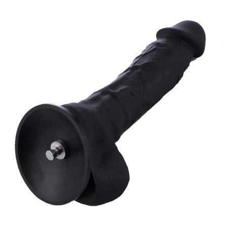 8.7" Realistic Silicone Black Dildo | KlicLok Dildo