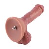 10.2'' Dual-Density Silicone Dildo with Veins | KlicLok Dildo - S, M 10.2'' Dual-Density Silicone Dildo with Veins | KlicLok Dildo - S, M