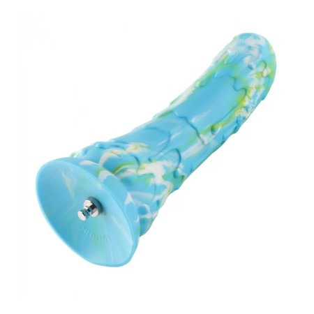9.4" Curved Fantasy Dildo | KlicLok Dildo - Blue