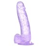 7.87'' Sparkling Dildo | Suction Cup Dildo - Purple, White, Pink 7.87'' Sparkling Dildo | Suction Cup Dildo - Purple, White, Pink