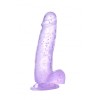 7.87'' Sparkling Dildo | Suction Cup Dildo - Purple, White, Pink 7.87'' Sparkling Dildo | Suction Cup Dildo - Purple, White, Pink