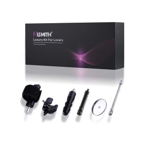 Hismith Deluxe Sex Machine Kit – Vac-U-Lock Adapter, Spring Adapter, Extension Rod, and Cup Strap for Male Masturbation
