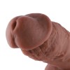 9 inch Realistic Silicone Dildo with Balls | KlicLok Dildo - Brown