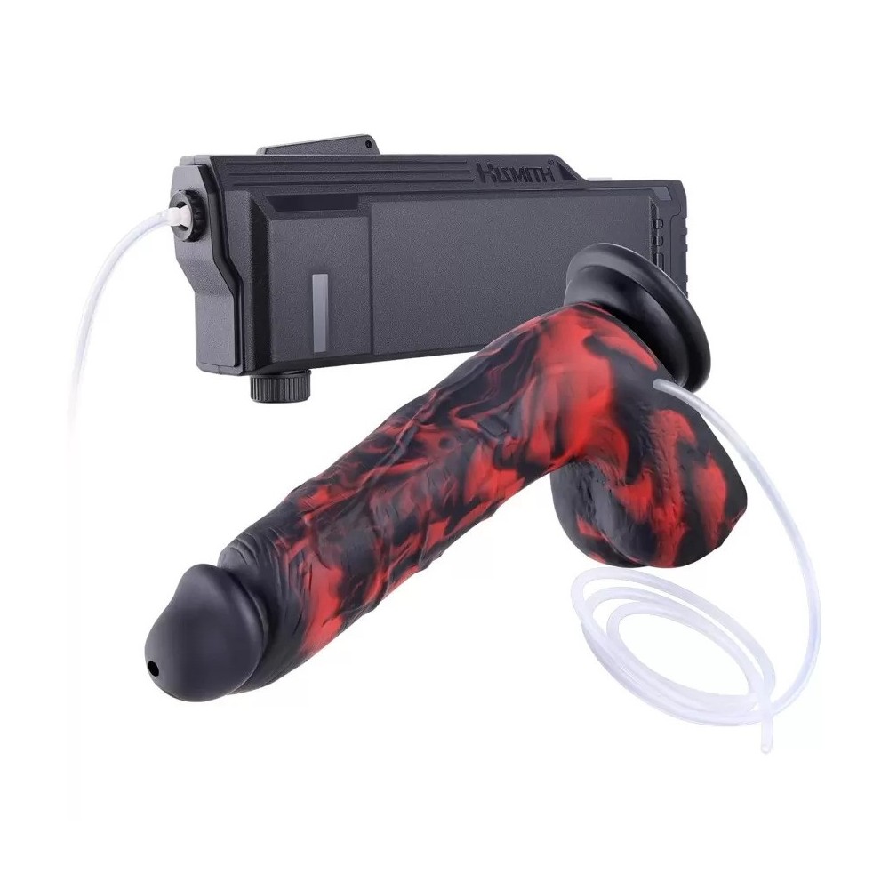 Hismith Automatic Lube Launcher with Pneumatic Injection Unit and 8.3" KlicLok Squirting Dildo