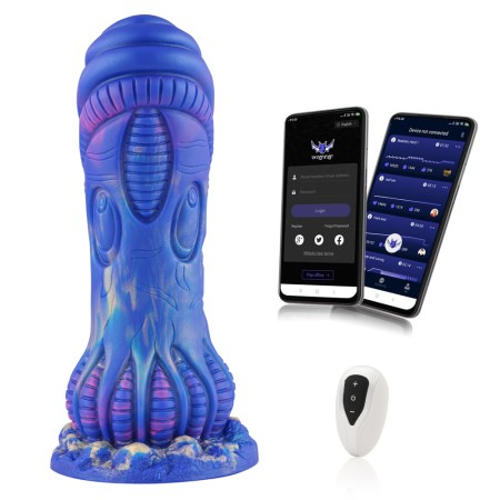 10'' The Bottomfeeder, Sci-Fi Alien Vibrating Tentacle Dildo - S, M, L