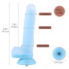 9.6" Glow-in-the-Dark Dildo, KlicLok Dildo