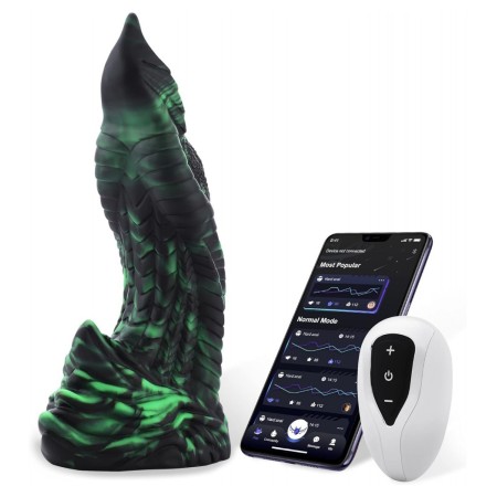 8.7'' The Glowgasm, Glowing & Multi-Speed Vibrating Fantasy Dildo