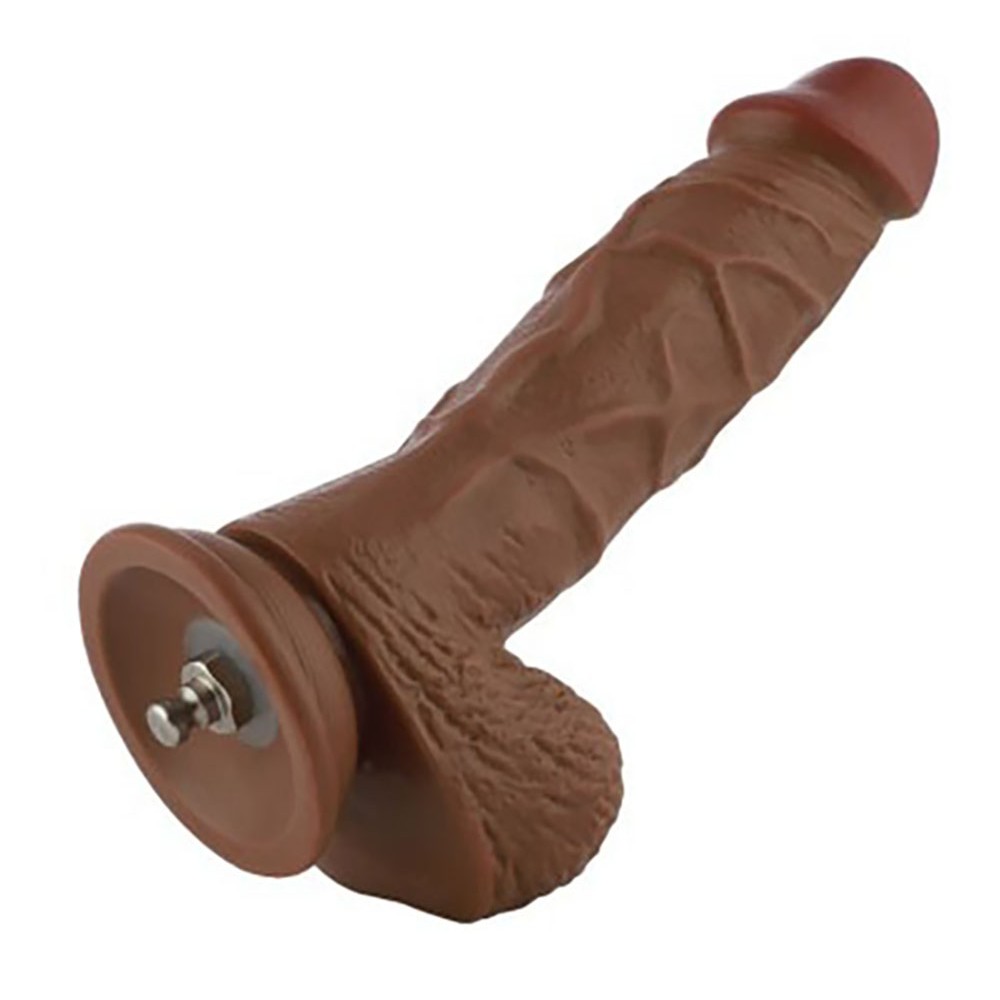 10.55'' Brown TPE Curved Dildo, EzfunLok Dildo 10.55'' Brown TPE Curved Dildo, EzfunLok Dildo