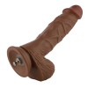 10.55'' Brown TPE Curved Dildo, EzfunLok Dildo 10.55'' Brown TPE Curved Dildo, EzfunLok Dildo