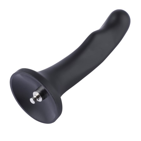 7.1" P-Spot Anal Black Dildo, KlicLok Dildo