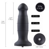 7.3" Vibrating Silicone Anal Black Dildo, KlicLok Dildo 7.3" Vibrating Silicone Anal Black Dildo, KlicLok Dildo
