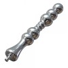 8.2" Round Head Metal Anal Beads Dildo, KlicLok Dildo 8.2" Round Head Metal Anal Beads Dildo, KlicLok Dildo