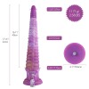 17.4'' Crimson Spiral, Fantasy Tentacle Dildo, KlicLok Dildo