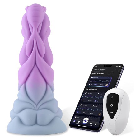 8.5'' The Galaxy Grip, Beast Silicone Vibrating Dildo