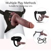 8.14'' Dualicious, Dual-Hardness Realistic Dildo, Suction Cup Dildo