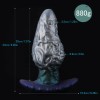 9.06'' Ghost Face Stitch, Silicone Fantasy Anal Plug with Flared Base - XL, XXL