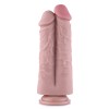 8.1" Two Cocks One Hole Silicone Dildo, KlicLok Dildo 8.1" Two Cocks One Hole Silicone Dildo, KlicLok Dildo