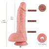 8.6'' Realistic Vibrating Dildo with 7 Vibration Patterns, KlicLok Dildo 8.6'' Realistic Vibrating Dildo with 7 Vibration Patterns, KlicLok Dildo