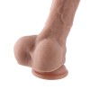 9.1" Silicone Dildo with Lifelike Texture, KlicLok Dildo - Flesh 9.1" Silicone Dildo with Lifelike Texture, KlicLok Dildo - Flesh