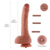 10.2" Silicone Long Lifelike Dildo, KlicLok Dildo