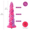 10" Awl Spiral Anal Fantasy Dildo, KlicLok Dildo - Pink 10" Awl Spiral Anal Fantasy Dildo, KlicLok Dildo - Pink