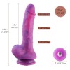 8.38" Silicone Fantasy Vibrating Dildo, KlicLok Dildo 8.38" Silicone Fantasy Vibrating Dildo, KlicLok Dildo