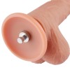 8.8" Veiny Texture Silicone Dildo, KlicLok Dildo