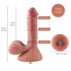 10.2" Dual-Density Silicone Dildo with Veins, KlicLok Dildo - S, M 10.2" Dual-Density Silicone Dildo with Veins, KlicLok Dildo - S, M