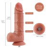8.25'' G-Spot Dual-Density Silicone Dildo, KlicLok Dildo 8.25'' G-Spot Dual-Density Silicone Dildo, KlicLok Dildo