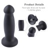 7.3" Vibrating Silicone Anal Black Dildo, KlicLok Dildo 7.3" Vibrating Silicone Anal Black Dildo, KlicLok Dildo
