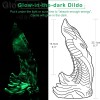 8.7'' The Glowgasm, Glowing & Multi-Speed Vibrating Fantasy Dildo 8.7'' The Glowgasm, Glowing & Multi-Speed Vibrating Fantasy Dildo