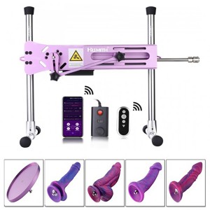 Hismith Advanced Purple Sex Machine Set, Bundle with 4 Fantasy Dildos