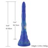 16.9" The Galactic Gullet, Alien Tongue Fantasy Dildo, Blue Long Anal Dildo